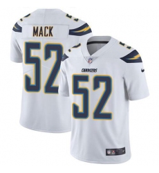 Men's Nike Los Angeles Chargers #52 Khalil Mack White Stitched NFL Vapor Untouchable Limited Jersey
