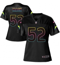 Women's Nike Los Angeles Chargers #52 Khalil Mack Black NFL Fashion Game Jersey