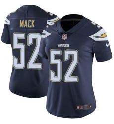 Women's Nike Los Angeles Chargers #52 Khalil Mack Navy Blue Team Color Stitched NFL Vapor Untouchable Limited Jersey