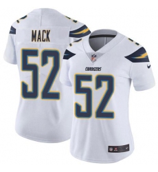 Women's Nike Los Angeles Chargers #52 Khalil Mack White Stitched NFL Vapor Untouchable Limited Jersey