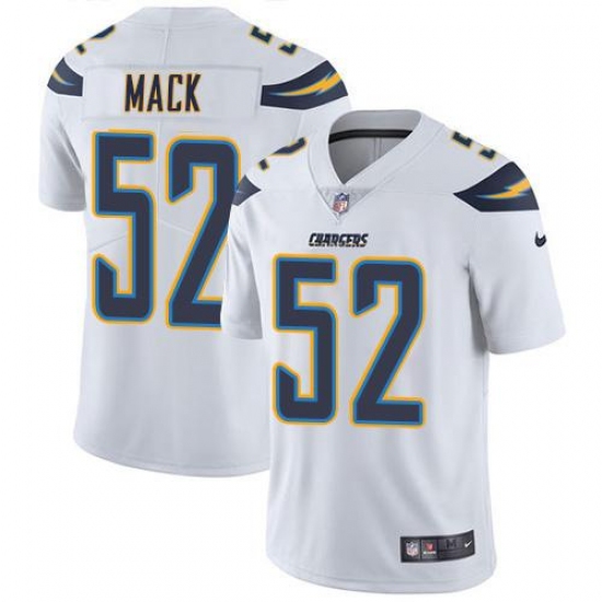 Youth Nike Los Angeles Chargers #52 Khalil Mack White Stitched NFL Vapor Untouchable Limited Jersey Youth Nike Los Angeles Chargers #52 Khalil Mack White Stitched NFL Vapor Untouchable Limited Jersey