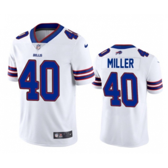 Buffalo Bills #40 Von Miller White Vapor Untouchable Limited Stitched Football Jersey