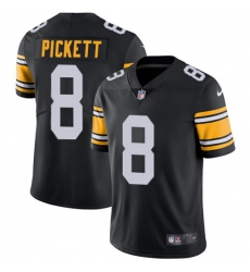 Men's Nike Pittsburgh Steelers #8 Kenny Pickett Black Alternate Stitched NFL Vapor Untouchable Limited Jersey