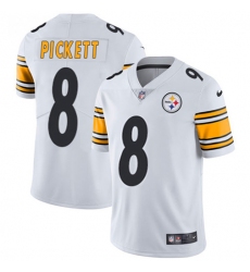 Men's Nike Pittsburgh Steelers #8 Kenny Pickett White Stitched NFL Vapor Untouchable Limited Jersey