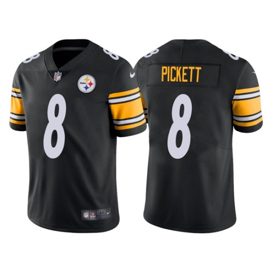 Pittsburgh Steelers #8 Kenny Pickett 2022 Black Vapor Untouchable Limited Stitched Jersey