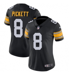 Women's Nike Pittsburgh Steelers #8 Kenny Pickett Black Alternate Stitched NFL Vapor Untouchable Limited Jersey