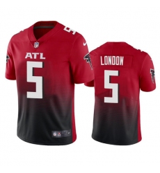 Atlanta Falcons #5 Drake London Red Black Vapor Untouchable Limited Stitched Jersey