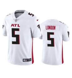 Atlanta Falcons #5 Drake London White Vapor Untouchable Limited Stitched Jersey