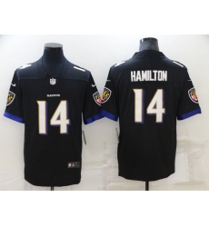 Baltimore Ravens #14 Kyle Hamilton Black Vapor Untouchable Limited Stitched Jersey