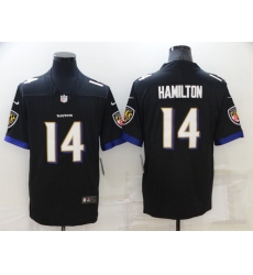 Baltimore Ravens #14 Kyle Hamilton Black Vapor Untouchable Limited Stitched Jersey