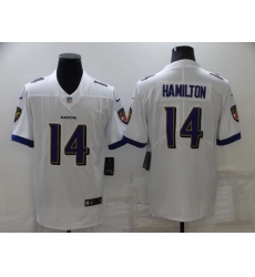 Baltimore Ravens #14 Kyle Hamilton White Vapor Untouchable Limited Stitched Jersey