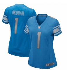 Women's Detroit Lions #1 Jeff Okudah Nike Blue 2020 NFL Draft First Round Pick Game Jersey.webp