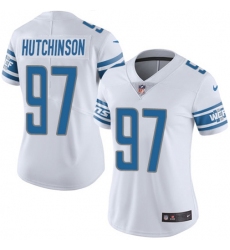 Women's Nike Detroit Lions #97 Aidan Hutchinson White Stitched NFL Vapor Untouchable Limited Jersey