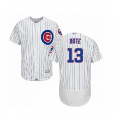 Men's Chicago Cubs #13 David Bote White Home Flex Base Authentic Collection Baseball Player Jersey Men's Chicago Cubs #13 David Bote White Home Flex Base Authentic Collection Baseball Player Jersey