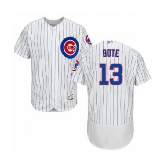 Men's Chicago Cubs #13 David Bote White Home Flex Base Authentic Collection Baseball Player Jersey Men's Chicago Cubs #13 David Bote White Home Flex Base Authentic Collection Baseball Player Jersey
