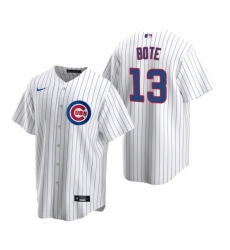 Men's Nike Chicago Cubs #13 David Bote White Home Stitched Baseball Jersey