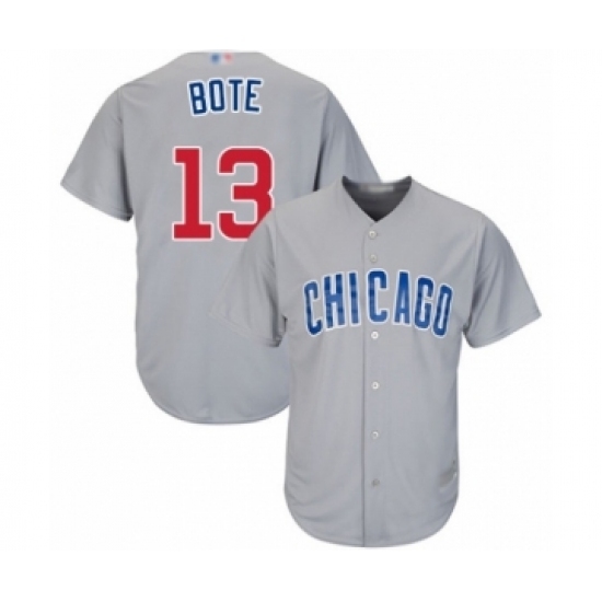 Youth Chicago Cubs #13 David Bote Authentic Grey Road Cool Base Baseball Player Jersey Youth Chicago Cubs #13 David Bote Authentic Grey Road Cool Base Baseball Player Jersey