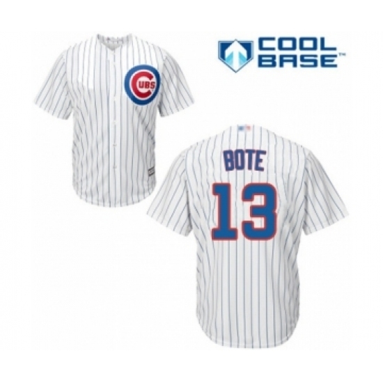 Youth Chicago Cubs #13 David Bote Authentic White Home Cool Base Baseball Player Jersey Youth Chicago Cubs #13 David Bote Authentic White Home Cool Base Baseball Player Jersey