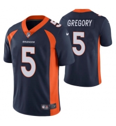 Denver Broncos #5 Randy Gregory Navy Vapor Untouchable Limited Stitched Jersey