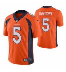 Denver Broncos #5 Randy Gregory Orange Vapor Untouchable Limited Stitched Jersey