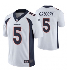 Denver Broncos #5 Randy Gregory White Vapor Untouchable Limited Stitched Jersey