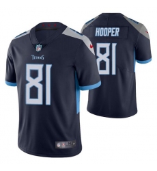 Tennessee Titans #81 Austin Hooper Navy Vapor Untouchable Stitched Jersey