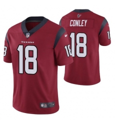 Houston Texans #18 Chris Conley Red Vapor Untouchable Limited Stitched Jersey