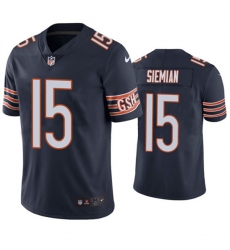 Chicago Bears #15 Trevor Siemian Navy Vapor untouchable Limited Stitched Jersey