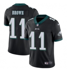 Men's Nike Philadelphia Eagles #11 A.J. Brown Black Alternate Stitched NFL Vapor Untouchable Limited Jersey