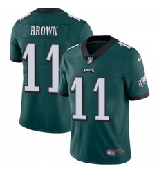 Men's Nike Philadelphia Eagles #11 A.J. Brown Green Team Color Stitched NFL Vapor Untouchable Limited Jersey