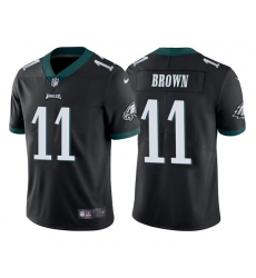 Philadelphia Eagles #11 A. J. Brown Black Vapor Untouchable Limited Stitched Jersey