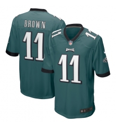 Philadelphia Eagles #11 A. J. Brown Game Green Football Jersey