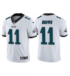 Philadelphia Eagles #11 A. J. Brown White Vapor Untouchable Limited Stitched Jersey