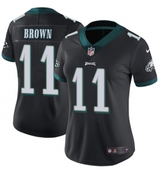 Women's Nike Philadelphia Eagles #11 A.J. Brown Black Alternate Stitched NFL Vapor Untouchable Limited Jersey