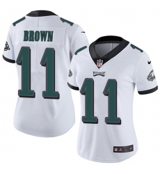 Women's Nike Philadelphia Eagles #11 A.J. Brown White Stitched NFL Vapor Untouchable Limited Jersey