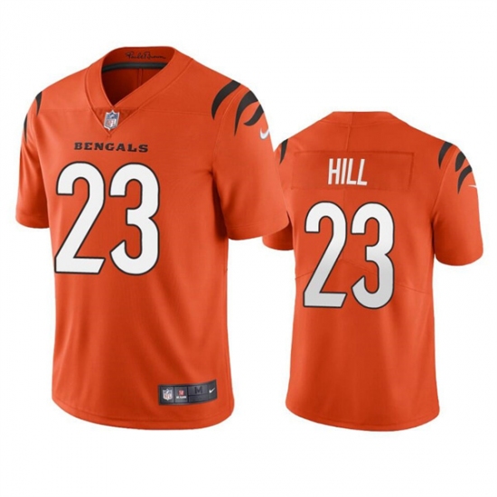 Cincinnati Bengals #23 Daxton Hill Orange Vapor Untouchable Limited Stitched Jersey