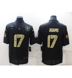 Las Vegas Raiders #17 Davante Adams Black Camo Salute To Service Limited Stitched Jersey