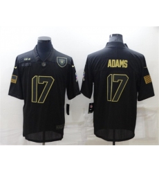 Las Vegas Raiders #17 Davante Adams Black Salute To Service Limited Stitched Jersey