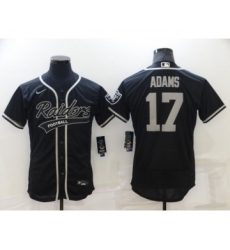 Las Vegas Raiders #17 Davante Adams Black Stitched MLB Flex Base Nike Baseball Jersey