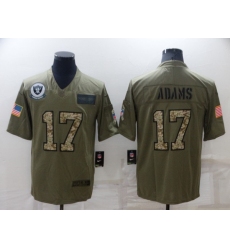 Las Vegas Raiders #17 Davante Adams Olive Camo Salute To Service Limited Stitched Jersey