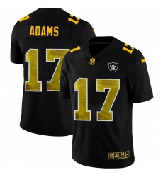 Men's Las Vegas Raiders #17 Davante Adams Black Nike Golden Sequin Vapor Limited NFL Jersey
