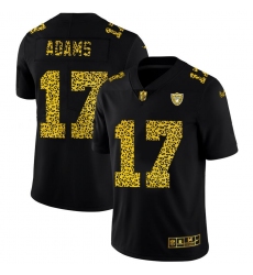 Men's Las Vegas Raiders #17 Davante Adams Nike Leopard Print Fashion Vapor Limited NFL Jersey Black