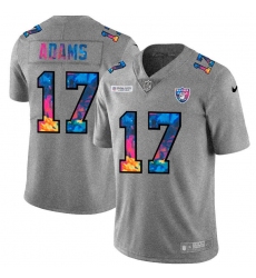 Men's Las Vegas Raiders #17 Davante Adams Nike Multi-Color 2020 NFL Crucial Catch NFL Jersey Greyheather