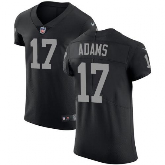 Men's Nike Las Vegas Raiders #17 Davante Adams Black Team Color Stitched NFL Vapor Untouchable Elite Jersey Men's Nike Las Vegas Raiders #17 Davante Adams Black Team Color Stitched NFL Vapor Untouchable Elite Jersey