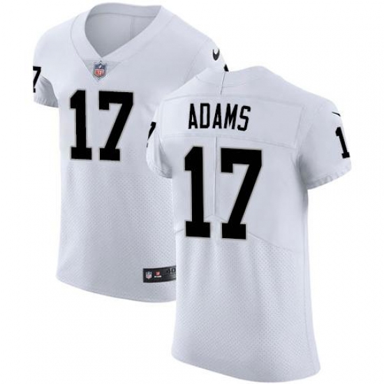 Men's Nike Las Vegas Raiders #17 Davante Adams White Stitched NFL Vapor Untouchable Elite Jersey Men's Nike Las Vegas Raiders #17 Davante Adams White Stitched NFL Vapor Untouchable Elite Jersey