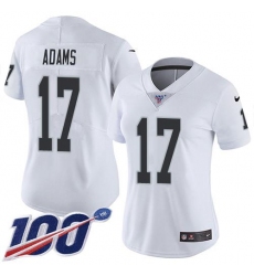Women's Nike Las Vegas Raiders #17 Davante Adams White Stitched NFL 100th Season Vapor Untouchable Limited Jersey Women's Nike Las Vegas Raiders #17 Davante Adams White Stitched NFL 100th Season Vapor Untouchable Limited Jersey