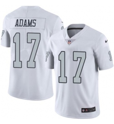 Youth Nike Las Vegas Raiders #17 Davante Adams White Stitched NFL Limited Rush Jersey