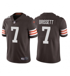 Cleveland Browns #7 Jacoby Brissett Brown Vapor Untouchable Limited Stitched Jersey