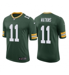 Green Bay Packers #11 Sammy Watkins Green Stitched Football Jersey