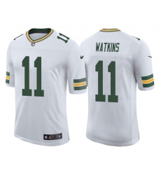 Green Bay Packers #11 Sammy Watkins White Stitched Football Jersey